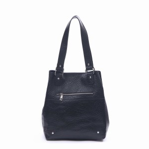 Women's Núnoo Chiara Shopper New Zealand Tote Bags Black | WJJ937TZ