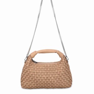 Women's Núnoo Dandy Braided Air Shoulder Bags Beige | OYW2333EO