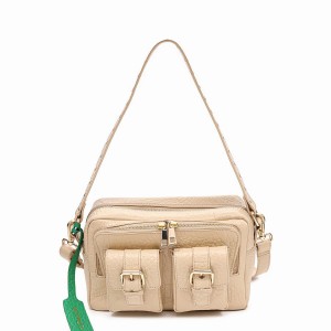 Women's Núnoo Ellie Buckle New Zealand Shoulder Bags Khaki | OAK579ZZ