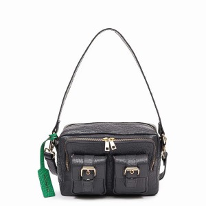 Women's Núnoo Ellie Buckle New Zealand Shoulder Bags Dark Grey | JHG924IN