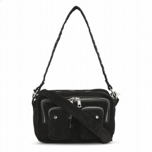 Women's Núnoo Ellie Corduroy Crossbody Bags Black | HMX756MO