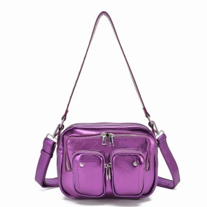 Women's Núnoo Ellie Recycled Cool Crossbody Bags Purple | QFV337AD