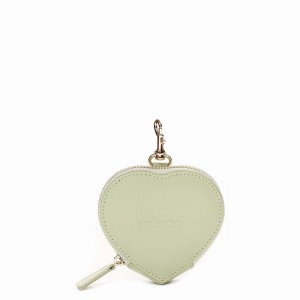 Women's Núnoo Heart Coin Pocket Florence Wallets Light Green | XNV1516VM