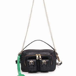 Women's Núnoo Helena Buckle New Zealand Shoulder Bags Black | CMA8522GE