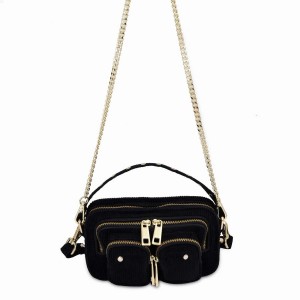 Women's Núnoo Helena Corduroy Small Bags Black | EYG537QC