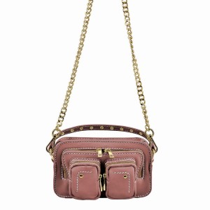 Women's Núnoo Helena Cozy Shoulder Bags Pink Brown | KQD8518FG