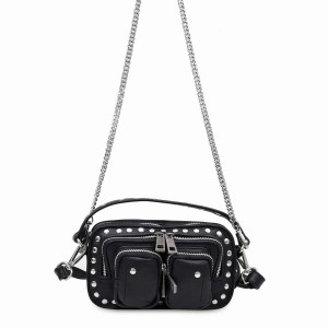 Women's Núnoo Helena Pure Disco Crossbody Bags Black | YWU2463PG