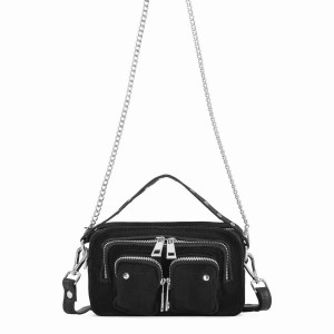 Women's Núnoo Helena Recycled Canvas Small Bags Black | CYG194KX