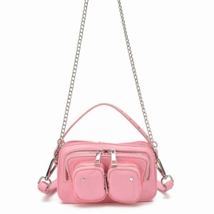 Women's Núnoo Helena Recycled Nylon Small Bags Pink | QJY708HD