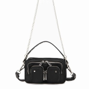 Women's Núnoo Helena Recycled Nylon Small Bags Black | KBM5292TD