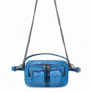 Women's Núnoo Helena Texas Small Bags Blue | QDL8441RP