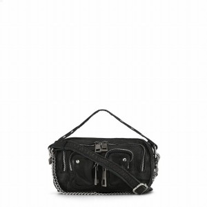 Women's Núnoo Helena Washed Small Bags Black | OHM8782JG