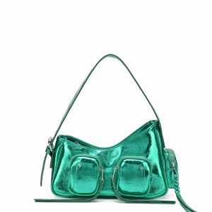 Women's Núnoo Jennifer Pocket Recycled Cool Shoulder Bags Green | IGE42100TO