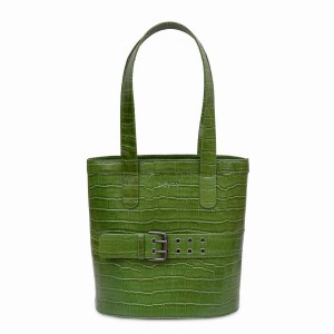 Women's Núnoo Nivi Texas Tote Bags Green | VAE1967EV