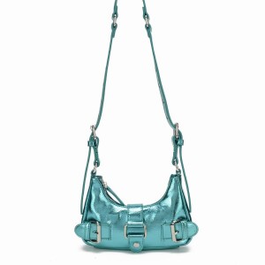 Women's Núnoo Palma Recycled Cool Shoulder Bags Light Blue | TBE4410SE