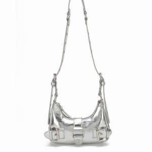 Women's Núnoo Palma Recycled Cool Shoulder Bags Silver | HTM537MS