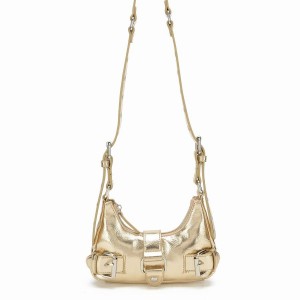 Women's Núnoo Palma Recycled Cool Shoulder Bags Gold | CJW4051GO