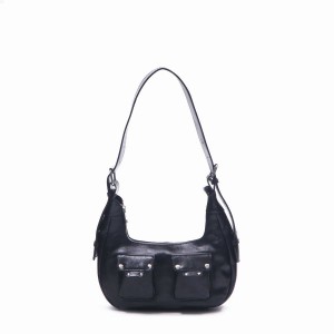 Women's Núnoo Sally Small City Shoulder Bags Black | YLS3145ML