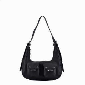 Women's Núnoo Sally Small Cozy Shoulder Bags Black | OUQ2194BG