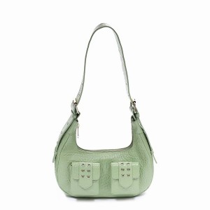 Women's Núnoo Sally Small Eyelet New Zealand Shoulder Bags Green | KLW685OD