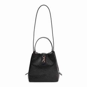 Women's Núnoo Small Chiara New Zealand Shoulder Bags Black | FPI9836CK