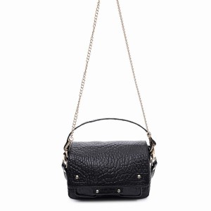 Women's Núnoo Small Honey New Zealand Crossbody Bags Black | HUR3295TH