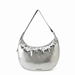 Women's Núnoo Stella Recycled Cool Shoulder Bags Silver | KBZ1625TC