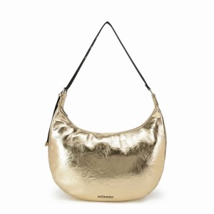 Women's Núnoo Stella Recycled Cool Shoulder Bags Gold | RMP216VX