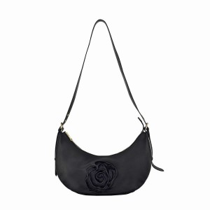 Women's Núnoo Stella Rose Cozy Shoulder Bags Black | EEZ9060TK