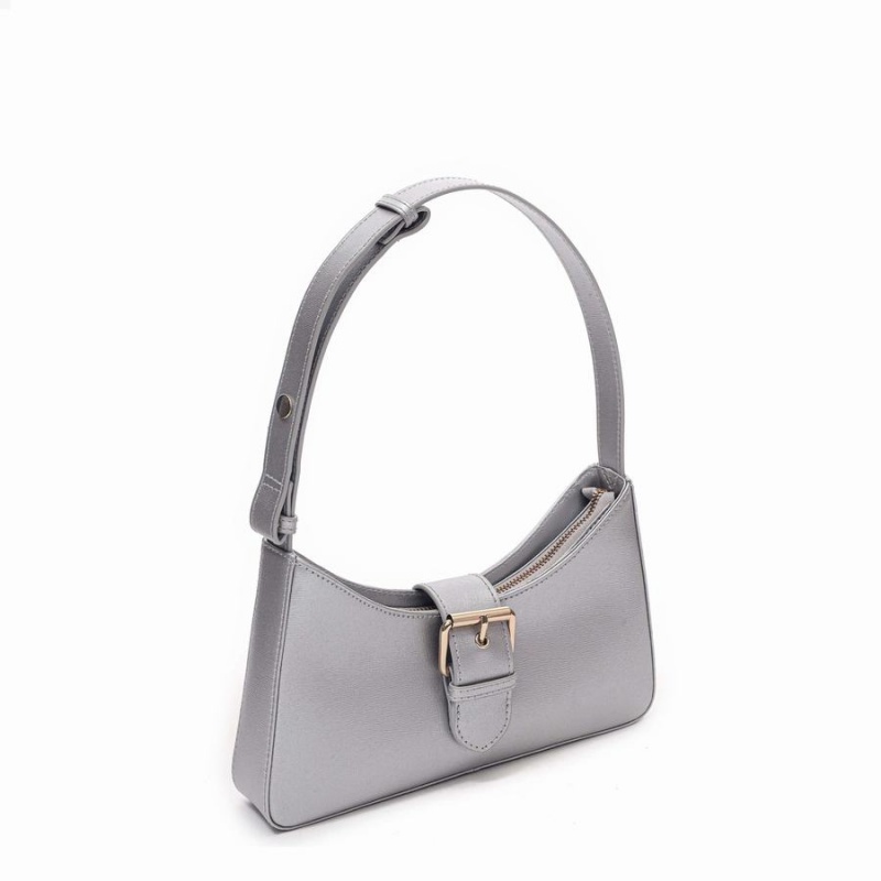 Women's Núnoo Apollo Florence Shoulder Bags Silver | YEY125EE