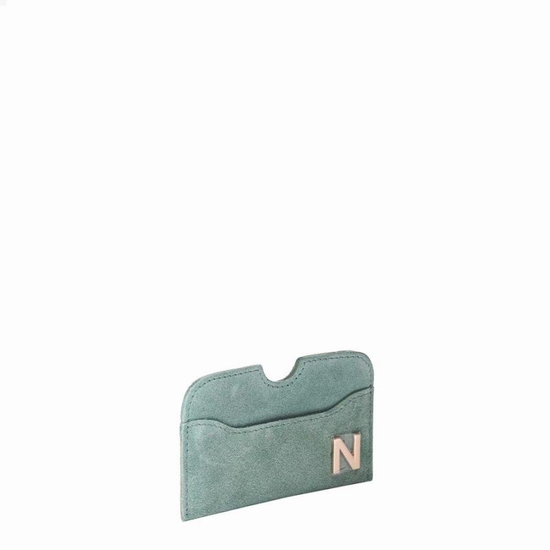 Women's Núnoo Carla Suede Wallets Green | FXP3652KI