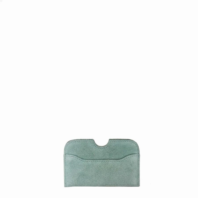 Women's Núnoo Carla Suede Wallets Green | FXP3652KI