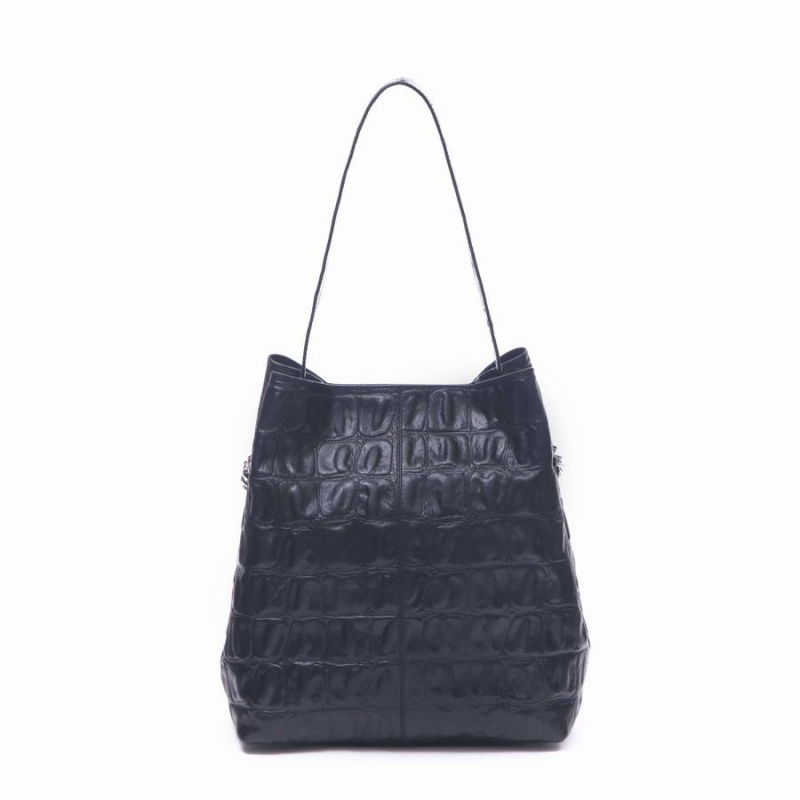 Women's Núnoo Chiara Large Cross Tote Bags Black | OHP5490WC