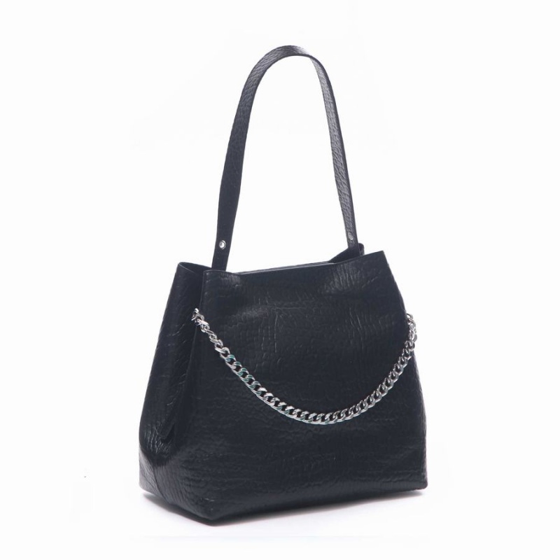 Women's Núnoo Chiara New Zealand Tote Bags Black | BLV167AH