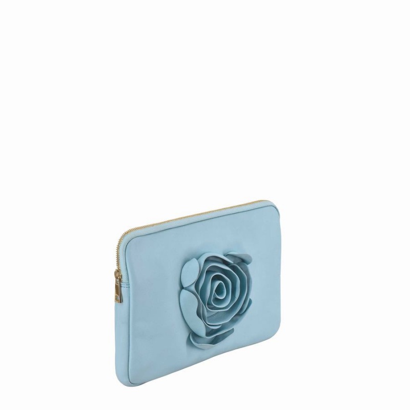 Women's Núnoo Clutch Rose Cozy Bags Light Blue | TIM4931DF