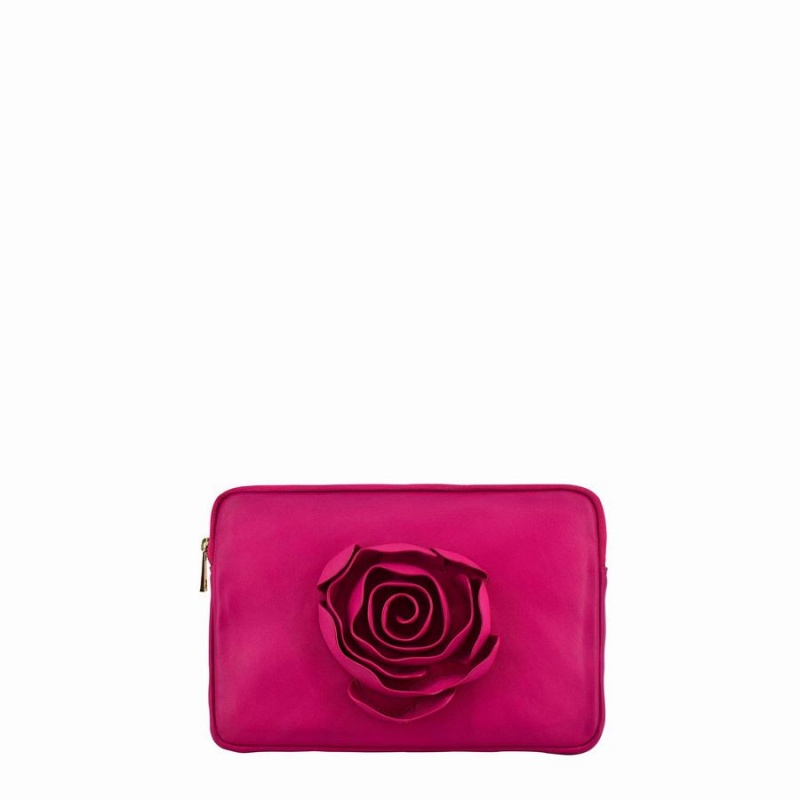 Women\'s Núnoo Clutch Rose Cozy Bags Pink | BMD7448WF