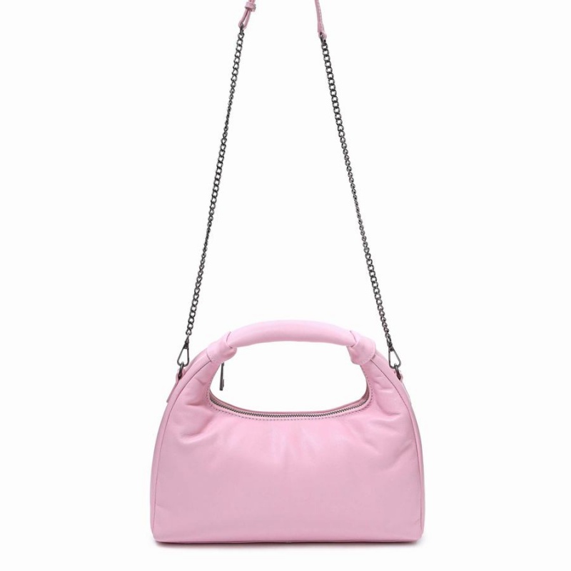 Women\'s Núnoo Dandy Puffed Sheep Shoulder Bags Pink | KSL6325VD