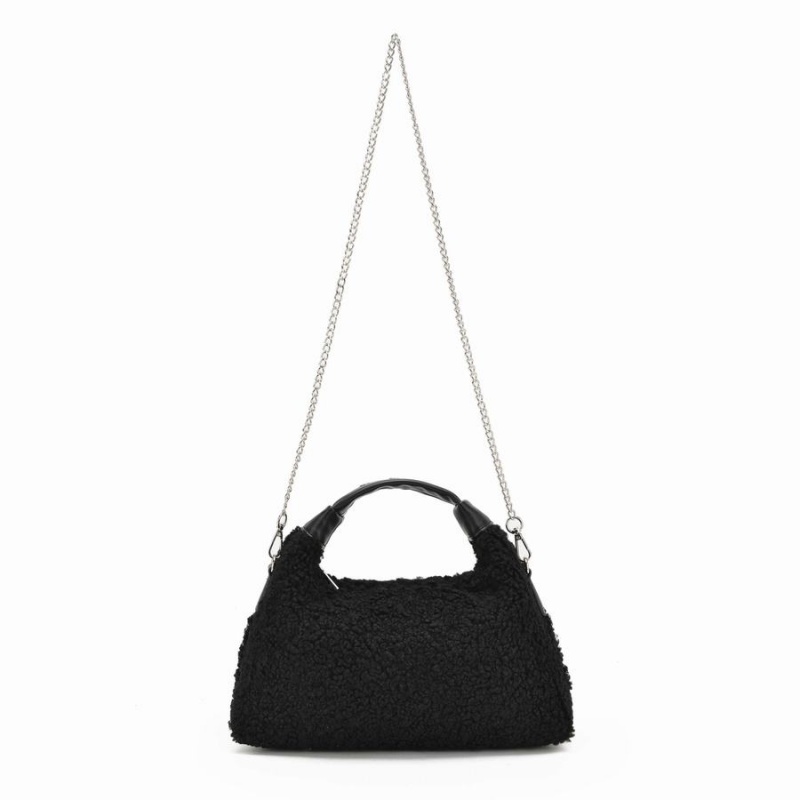 Women\'s Núnoo Dandy Teddy Shoulder Bags Black | WBP4893PC