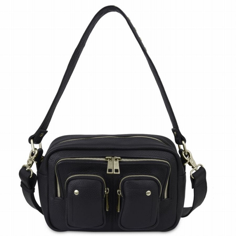 Women\'s Núnoo Ellie Air 2 Shoulder Bags Black | OYK781GH