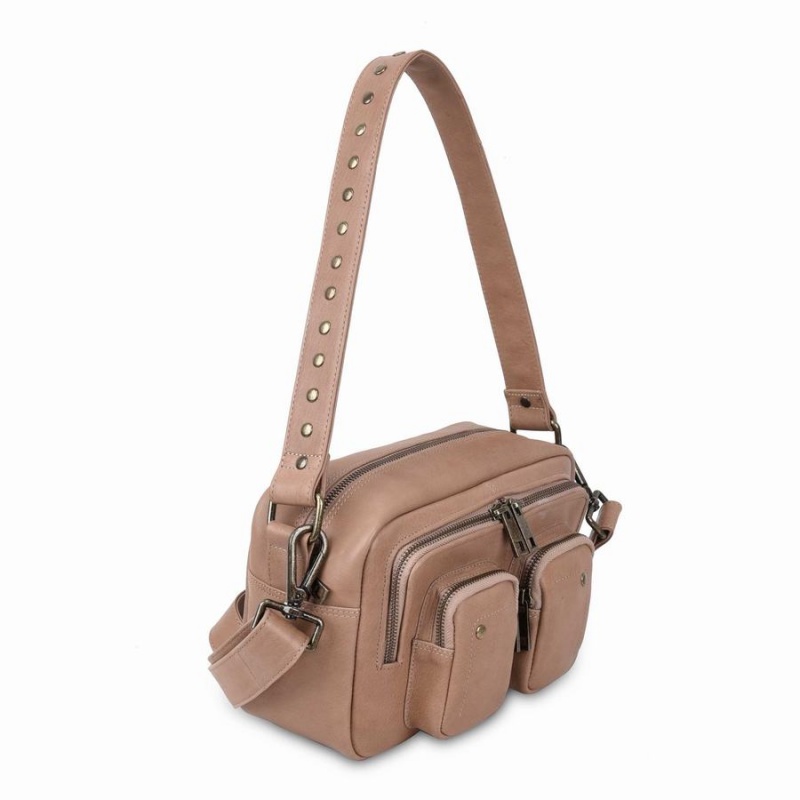 Women's Núnoo Ellie Air Shoulder Bags Beige | YDG5788KC