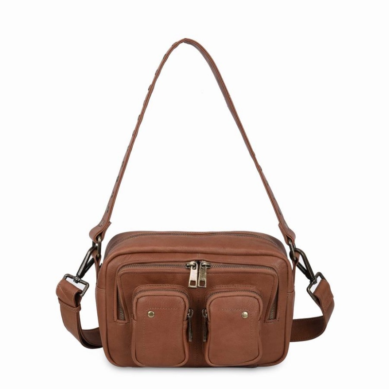 Women\'s Núnoo Ellie Air Shoulder Bags Brown | IPR1417BX