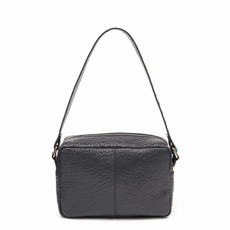 Women's Núnoo Ellie Buckle New Zealand Shoulder Bags Dark Grey | JHG924IN