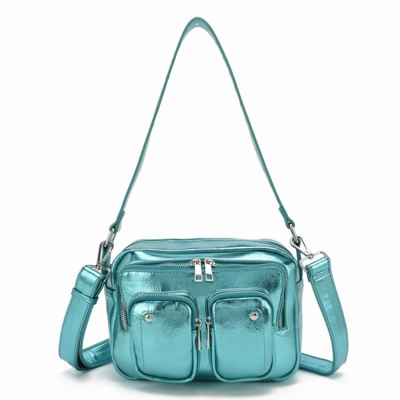 Women\'s Núnoo Ellie Recycled Cool Crossbody Bags Light Blue | BUM758UZ