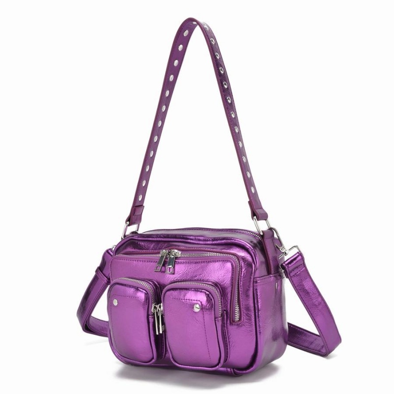 Women's Núnoo Ellie Recycled Cool Crossbody Bags Purple | QFV337AD