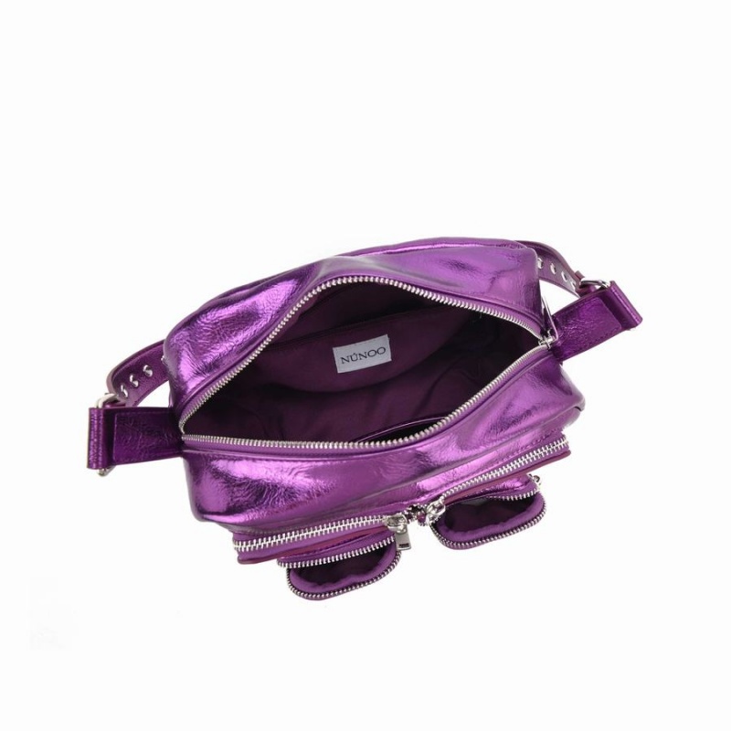 Women's Núnoo Ellie Recycled Cool Crossbody Bags Purple | QFV337AD