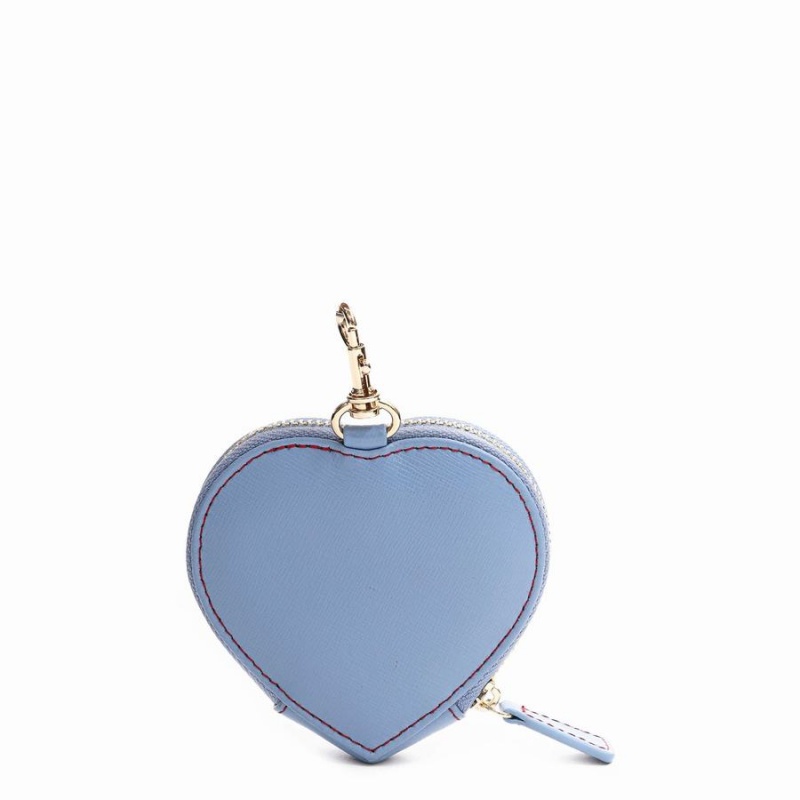 Women's Núnoo Heart Coin Pocket Florence Wallets Light Blue | SGV2138HI