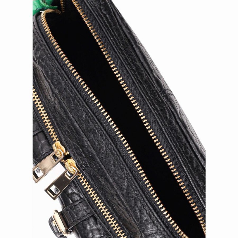 Women's Núnoo Helena Buckle New Zealand Shoulder Bags Black | CMA8522GE