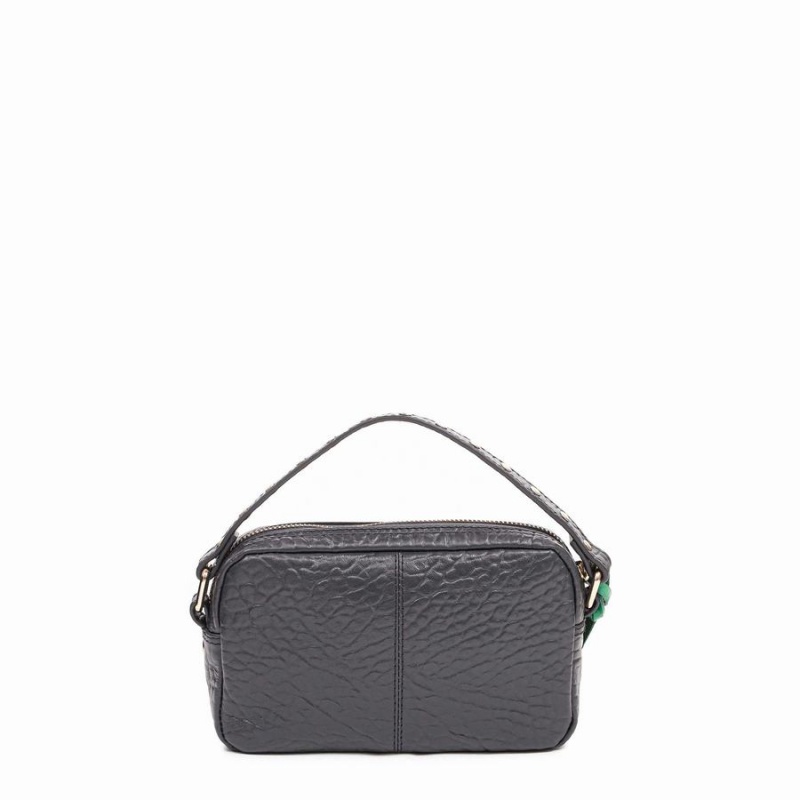 Women's Núnoo Helena Buckle New Zealand Shoulder Bags Dark Grey | KUX1787UK