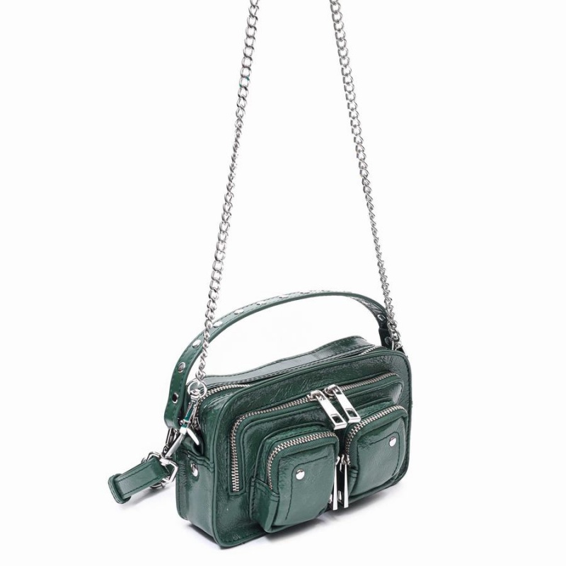 Women's Núnoo Helena City Shoulder Bags Green | NIS4310TC