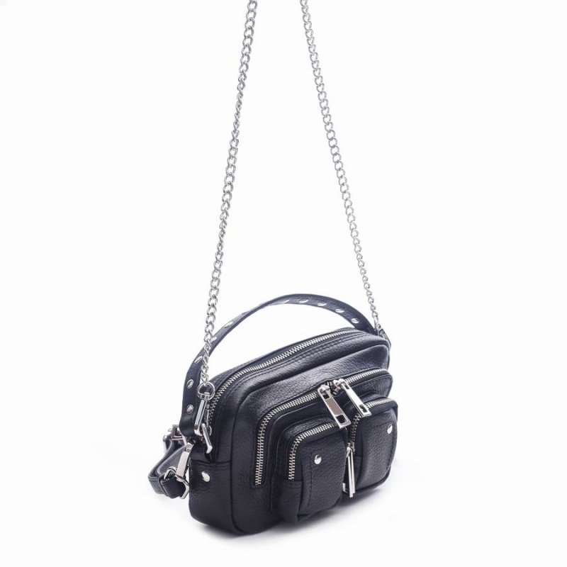 Women's Núnoo Helena Club Small Bags Black | TVS7187UN